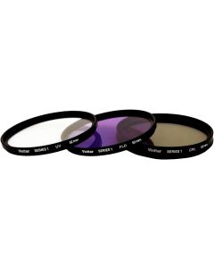 Vivitar 3 Pc Filter Kit 52MM Uv/cpl/fdl