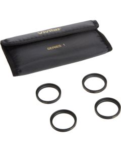 Vivitar Series 1 +1 +2 +4 +10 Close-Up Macro Filter Set w/Pouch, Black, 6.7 x 3.6 x 1.2 inches, (VIV-CL-37)
